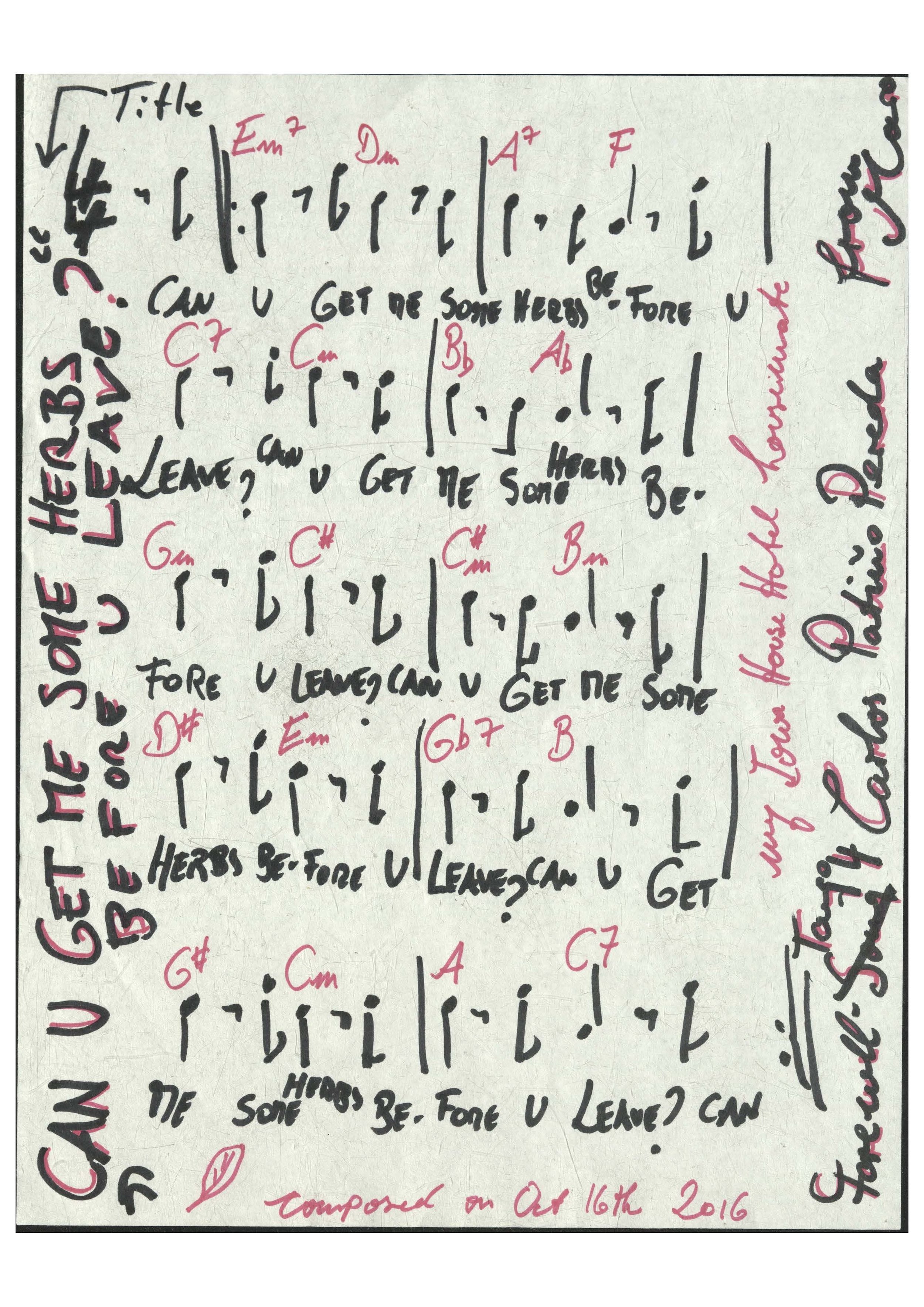 Can You Get Me Some Herbs Before U Leave? by MARA GENSCHEL