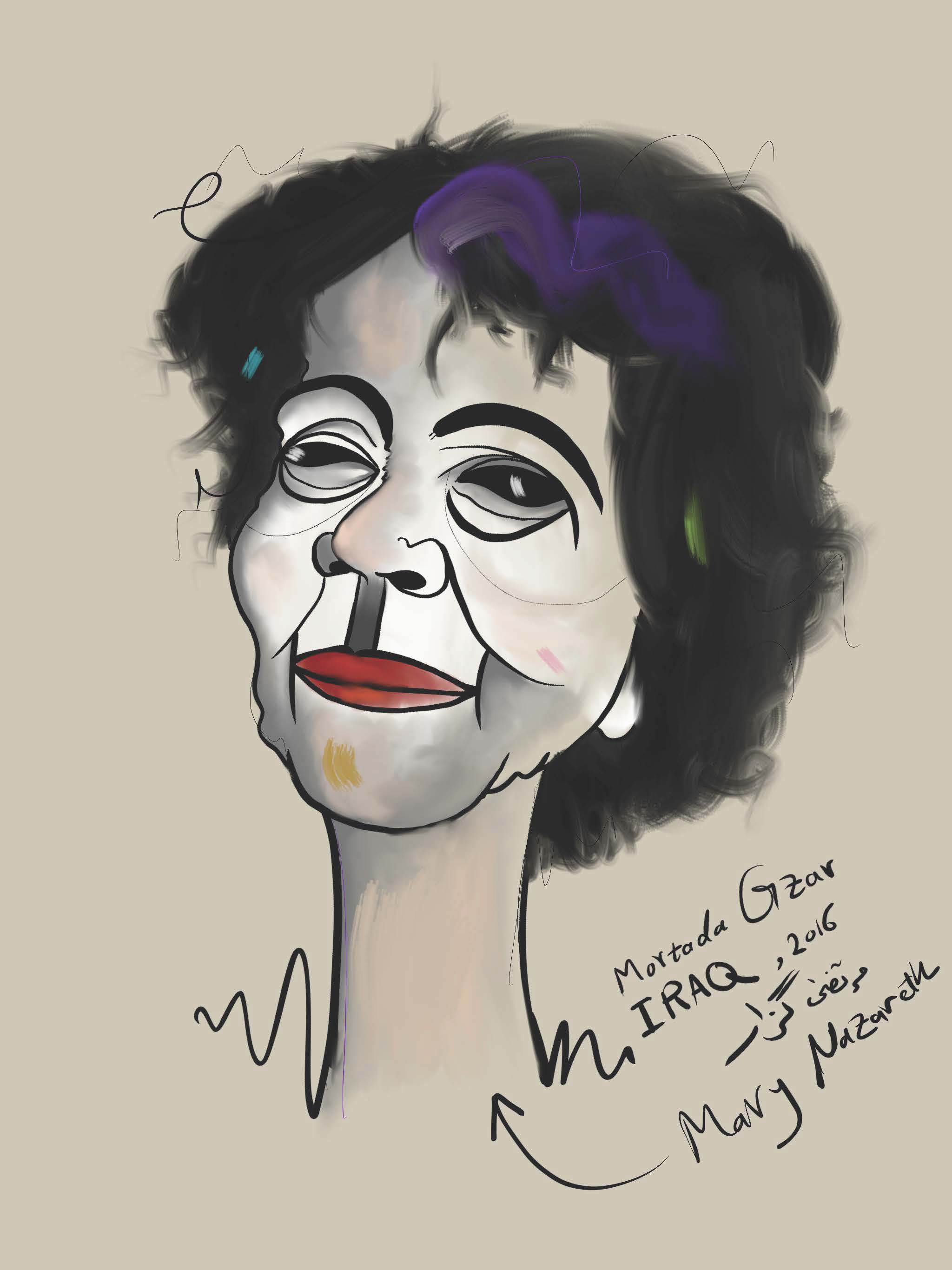 Portrait of Mary Nazareth by MORTADA GZAR